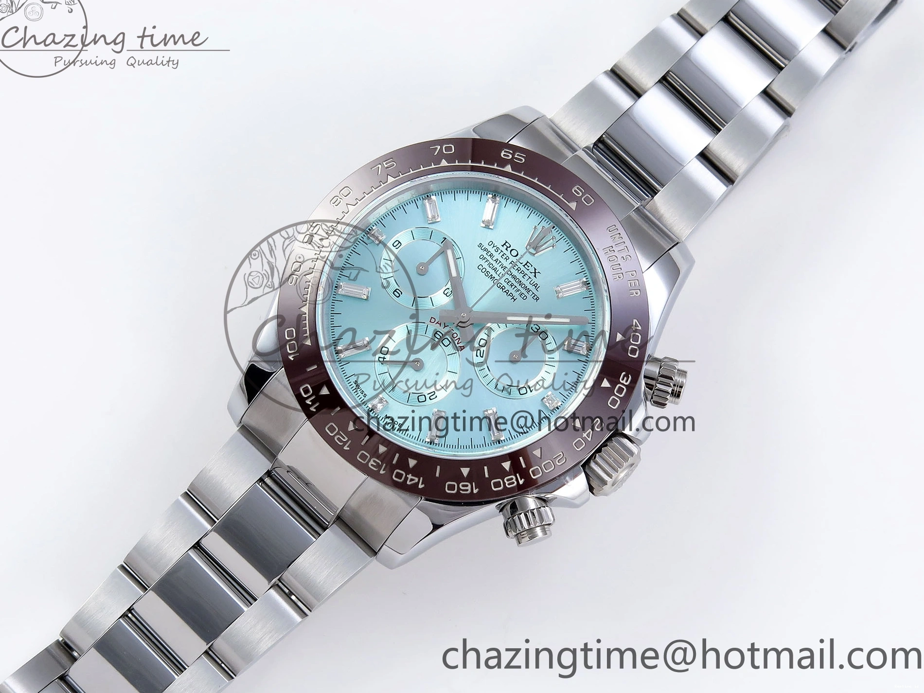 1218 SportInspired DAYTONA 116506 QF 1:1 BEST EDITION ICE BLUE DIAL CRYSTAL MARKERS ON SS BRACELET SH4130 V3 (GAIN WEIGHT) 1770
